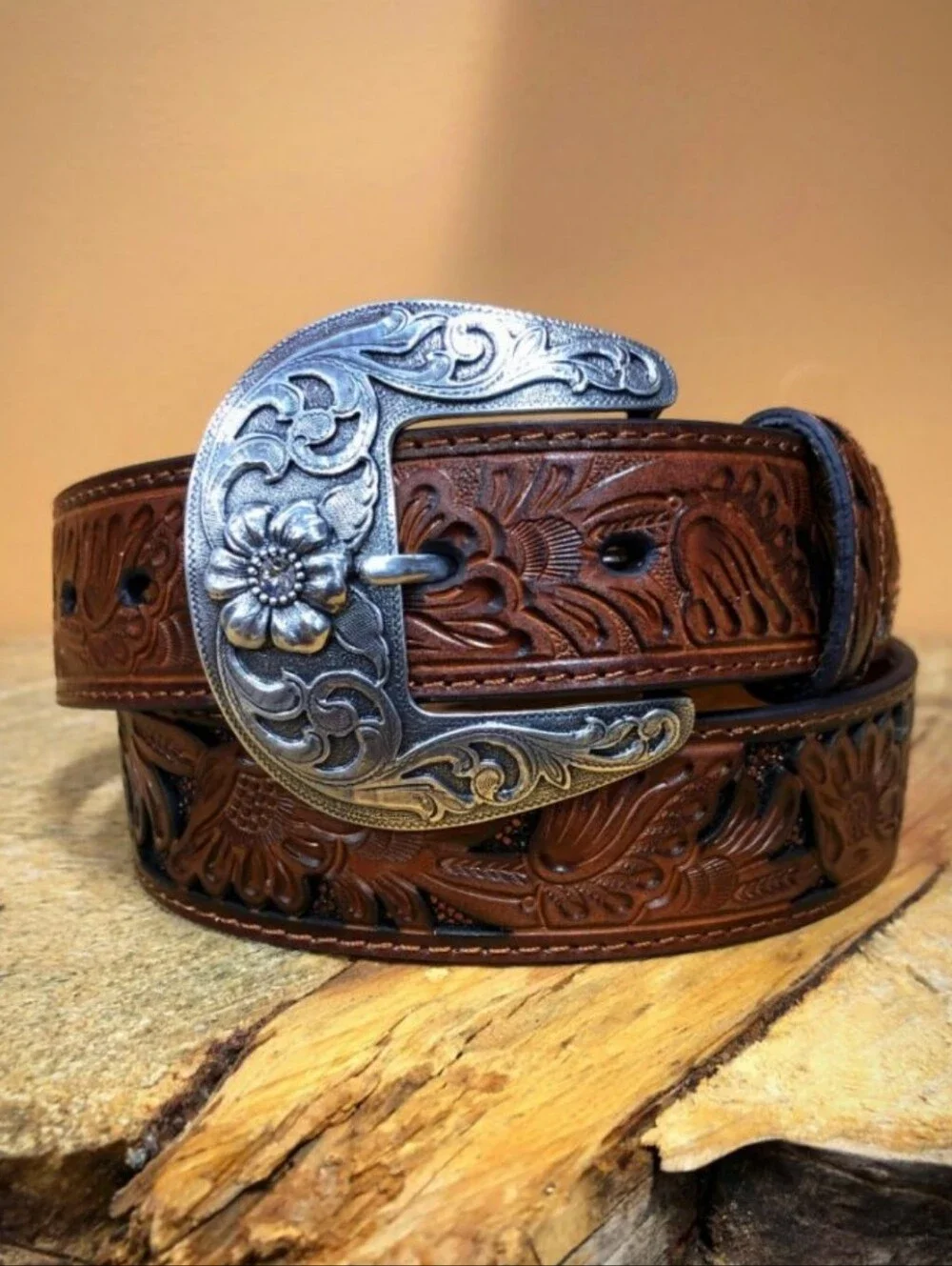 NOCONA- Women’s Tooled Leather Belt